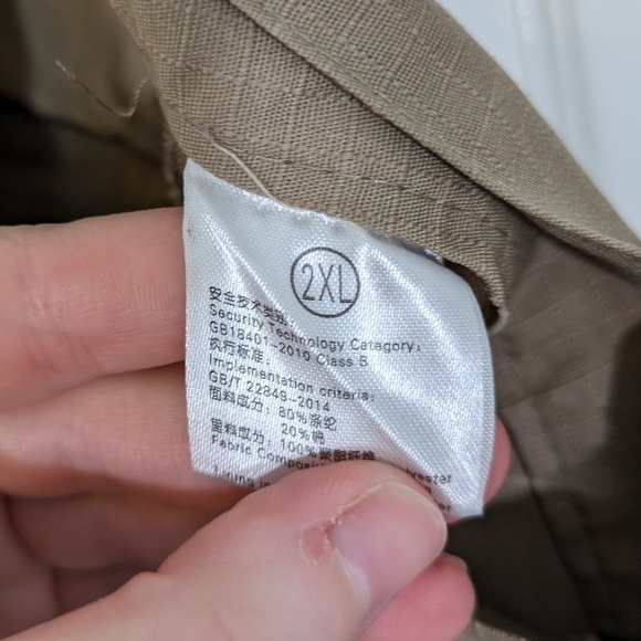 Men's Urban Tactical Cargo Pocket Shorts in Tan Size 2XL - Picture 2 of 5